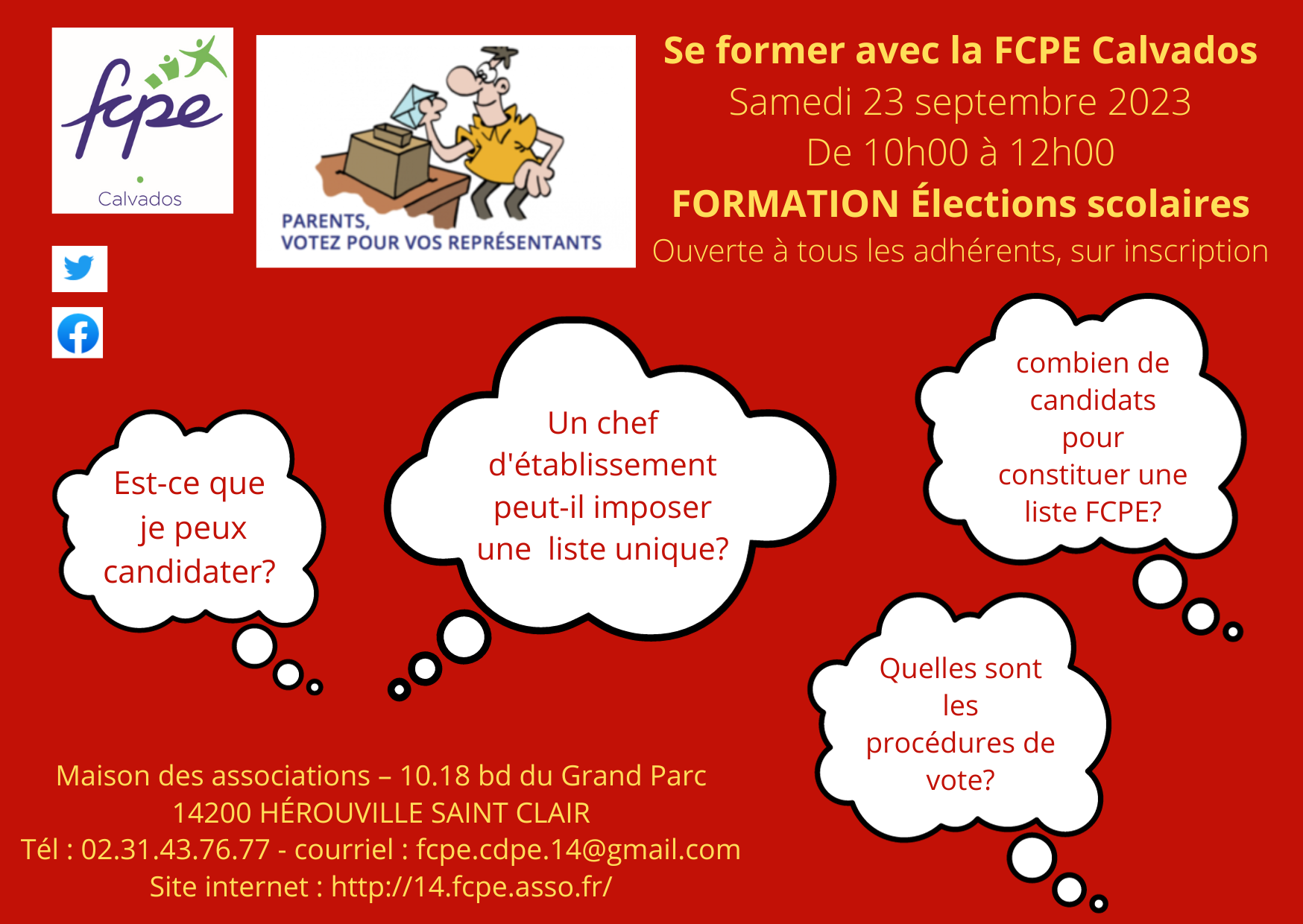Elections scolaires. Formation